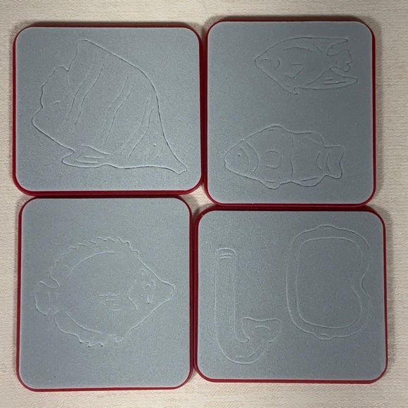 Sizzix Sizzfits TROPICAL FISH SET ~ Tropical Fish #1, #2,  #3, Mask & Snorkel - Picture 1 of 7